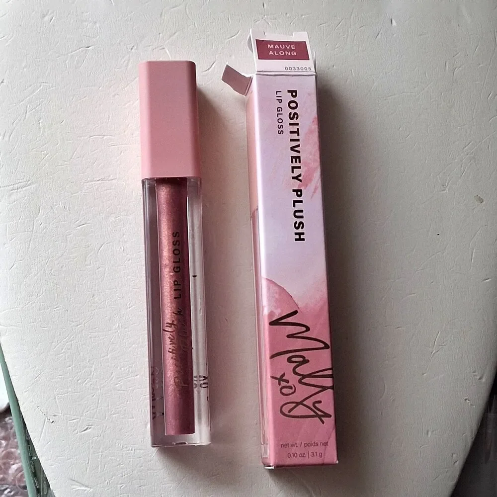 Mally Beauty Positively Plush Lip Gloss in Mauve Along NIB